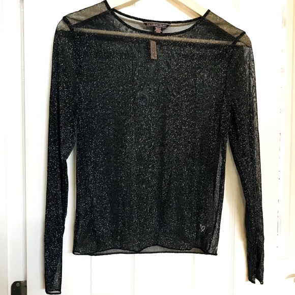 NWT Victoria’s Secret Black Sheer Top. - Picture 3 of 7
